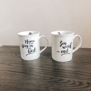 Nama-stay in Bed + Zen Weekend Mugs